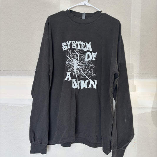 System of a Down dark grey unisex long sleeve XLARGE