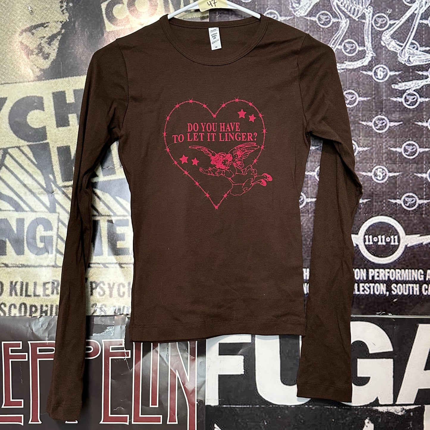 Linger brown/red baby long sleeve