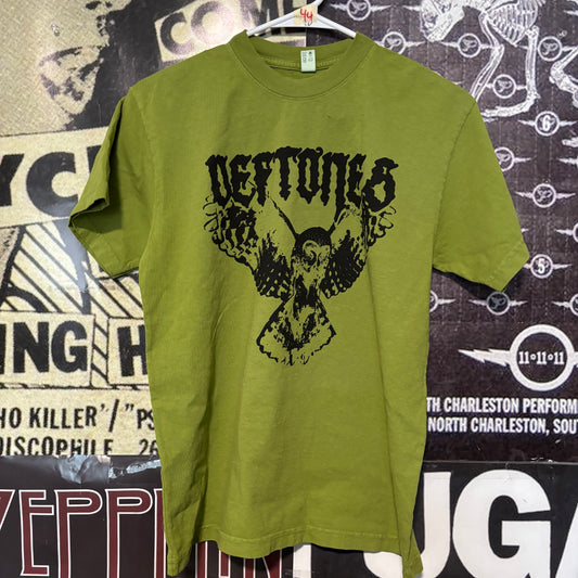Deftones green slim t-shirt