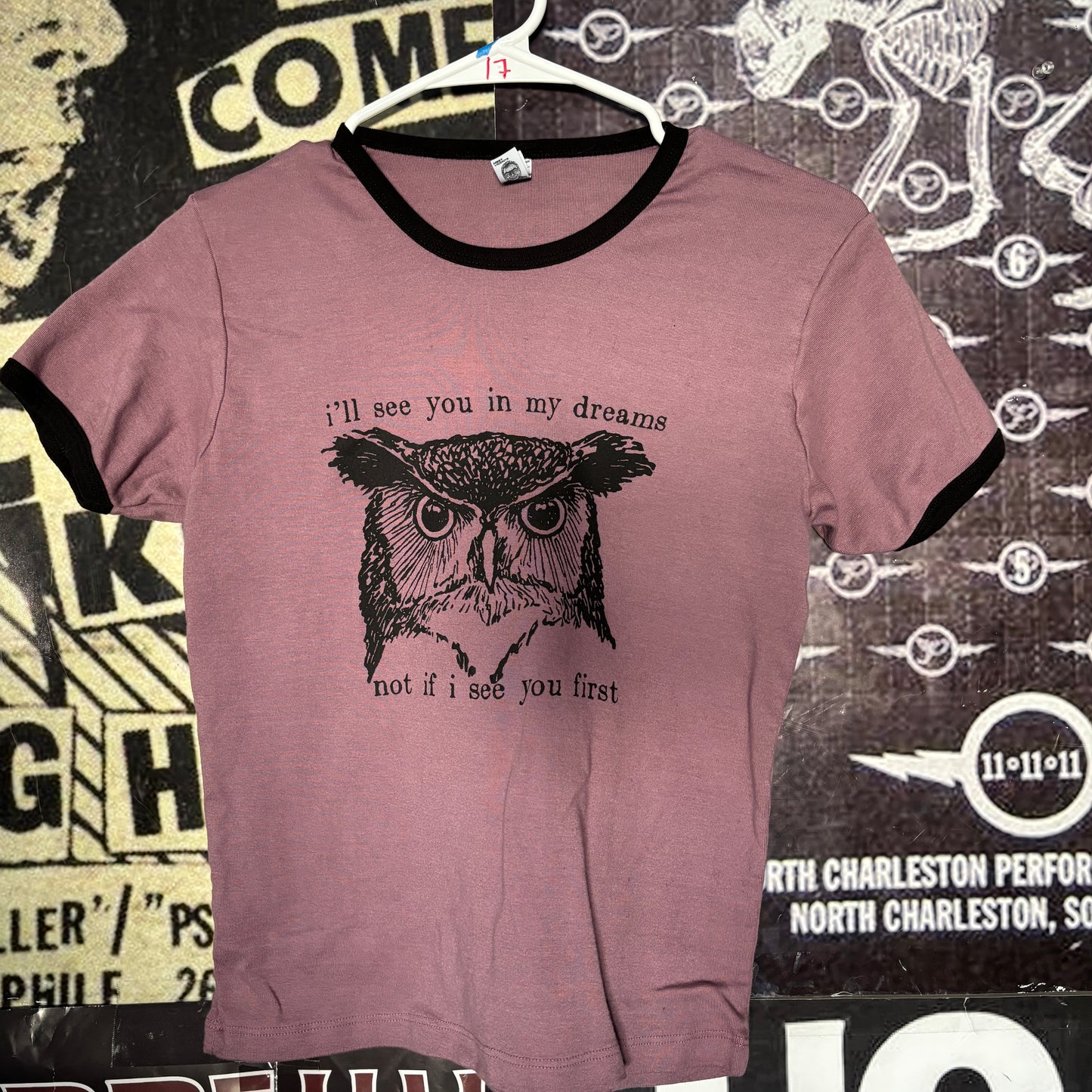 in my dreams maroon long ringer baby tee LAR/XLAR (ready)