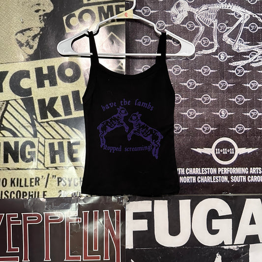 The lambs black/purple baby tank