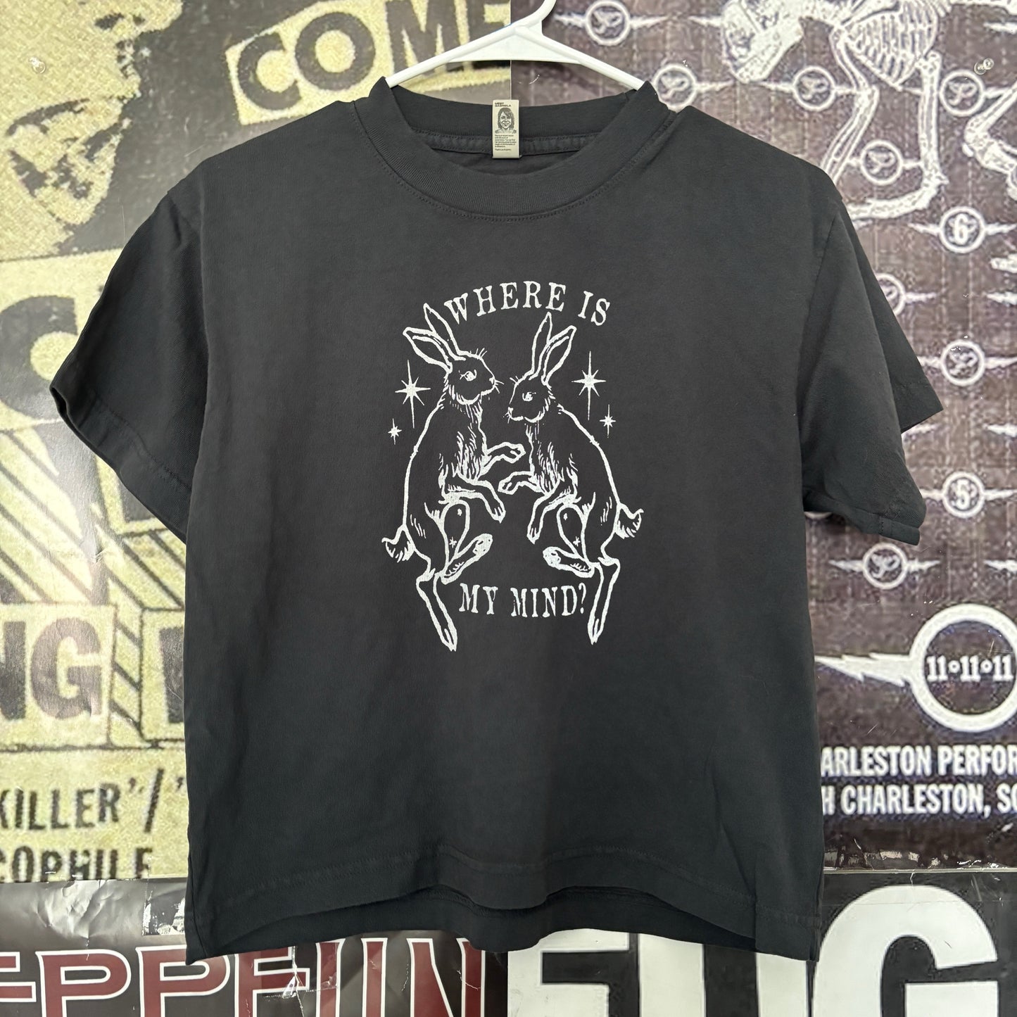 Mind? boxy black tee