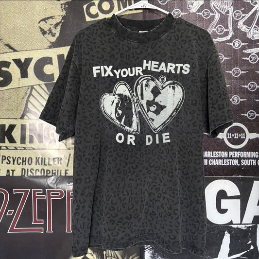 Twin peaks grey cheetah t-shirt