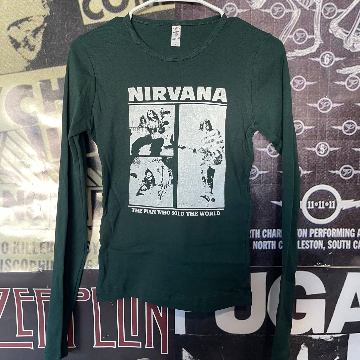 Nirvana forest green baby long sleeve