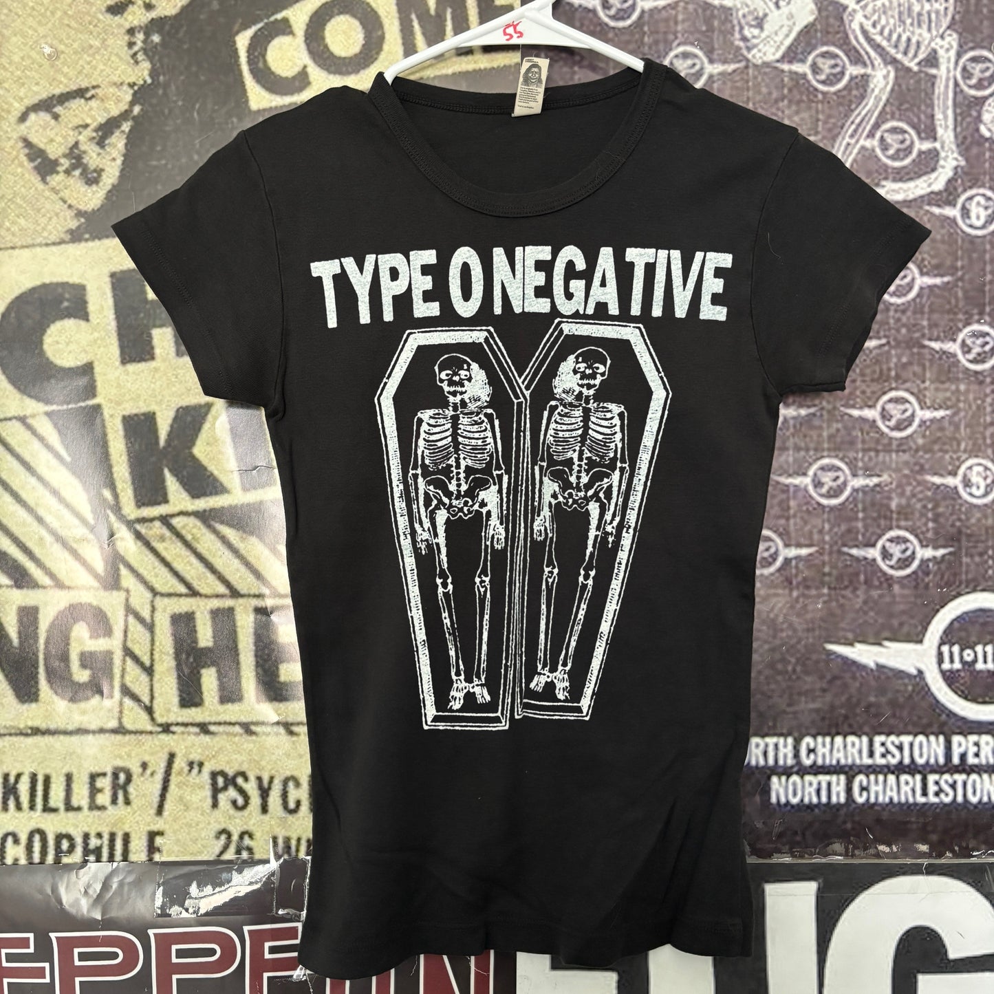 Type b&w babydoll tee