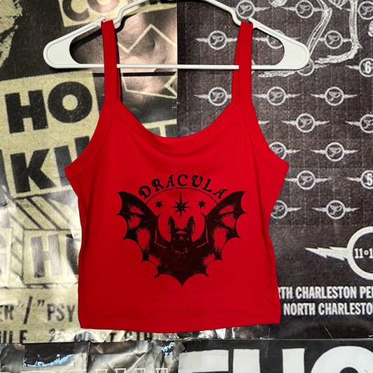 Dracula red crop baby tank