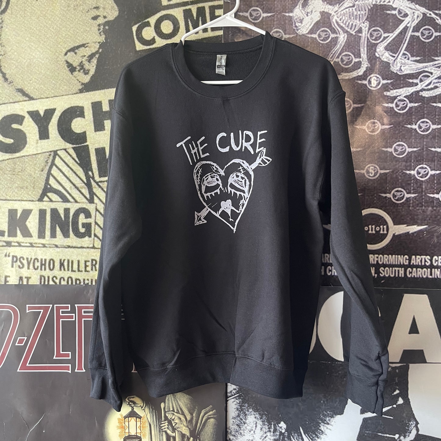 The cure heart black sweatshirt