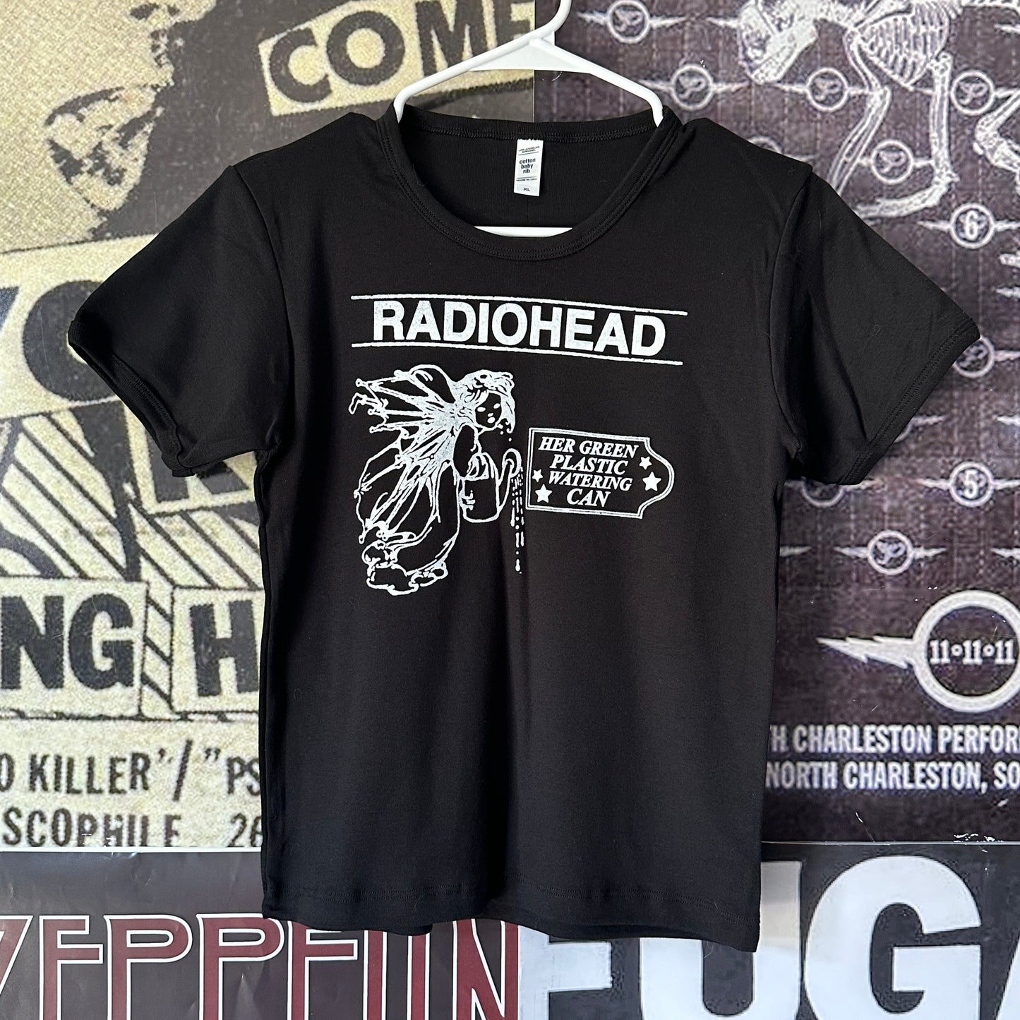 Radiohead black long baby tee