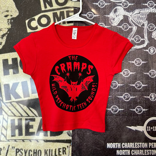 The cramps red baby tee XS