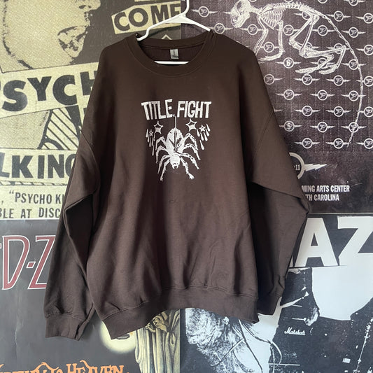 Title fight brown sweatshirt