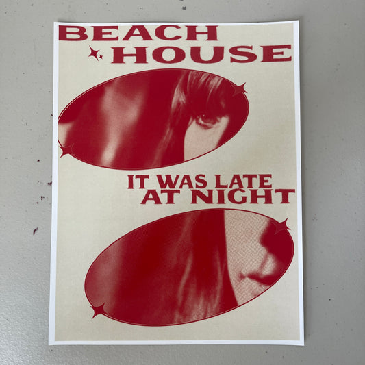 Beach house poster