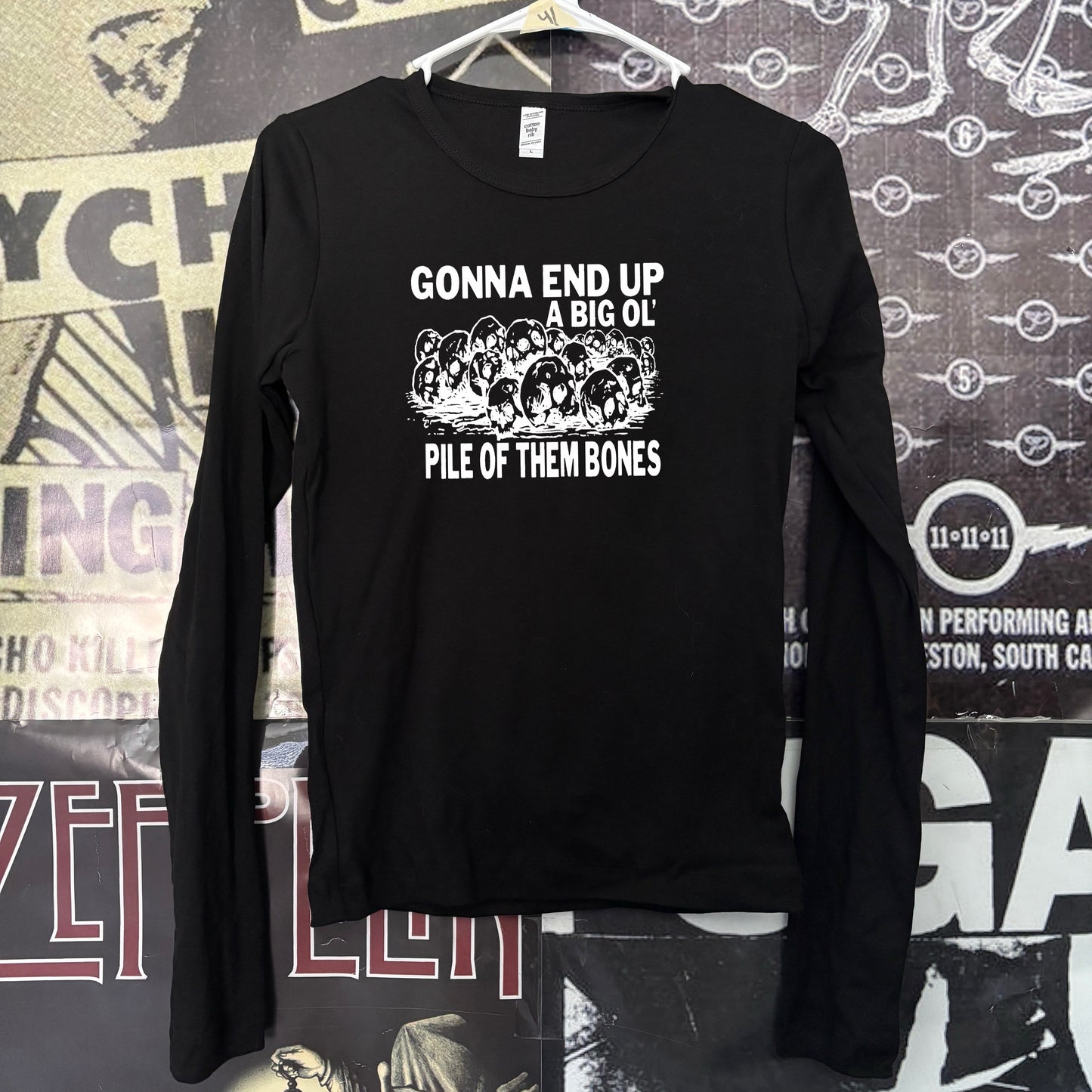 THEM BONES black baby long sleeve