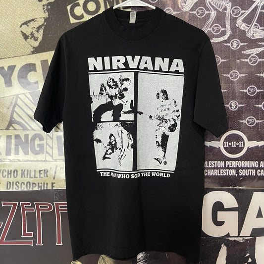 Nirvana black full size tee