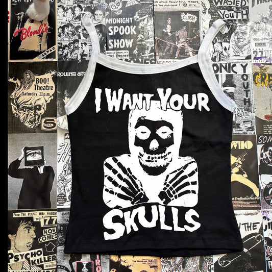 Misfits black/white baby tank
