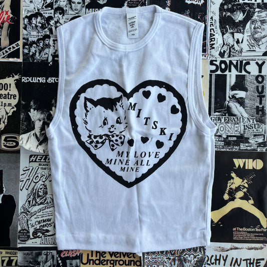 Mitski white tank XS
