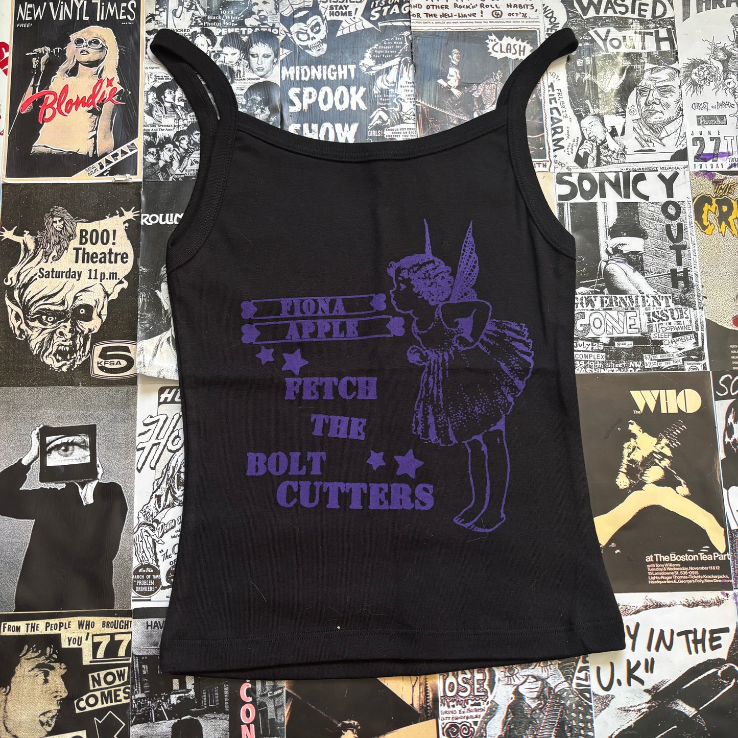 Fiona apple black/purple tank SM/MED