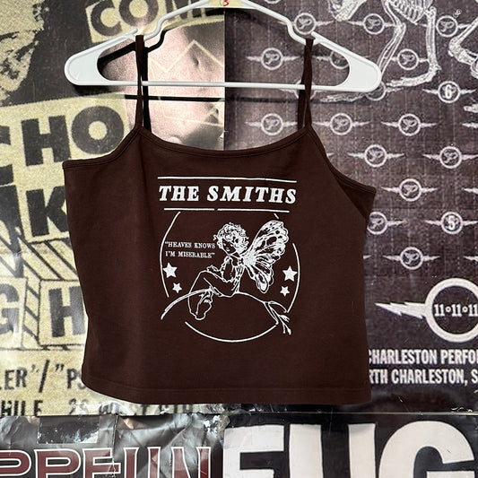 The smiths brown crop baby tank LAR/XLAR