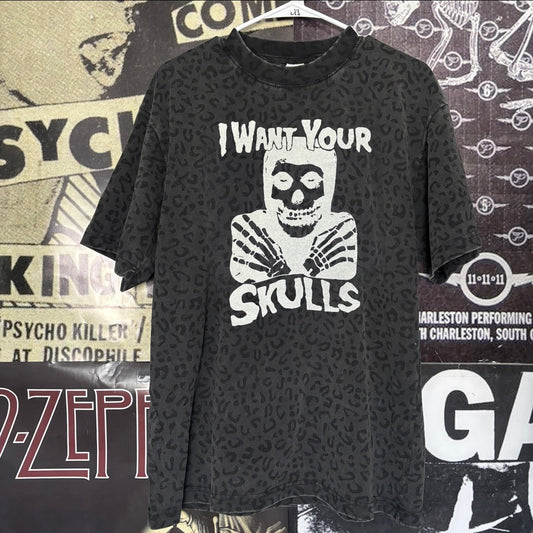Misfits grey cheetah t-shirt