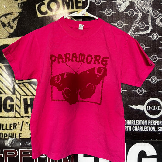 Paramore hot pink slim t-shirt