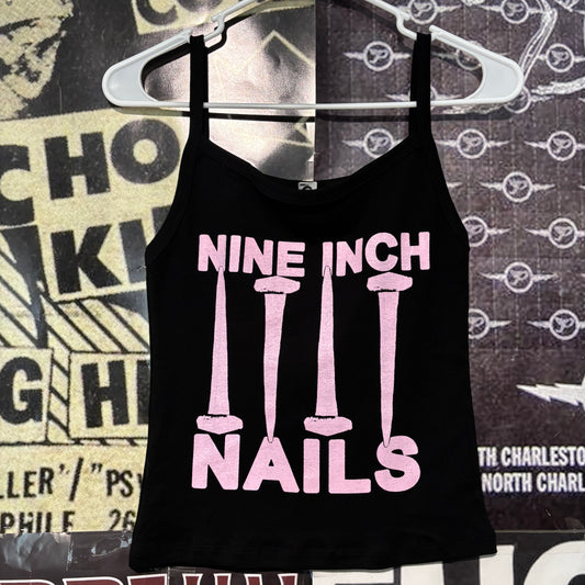 Nine inch nails black/pink baby tank