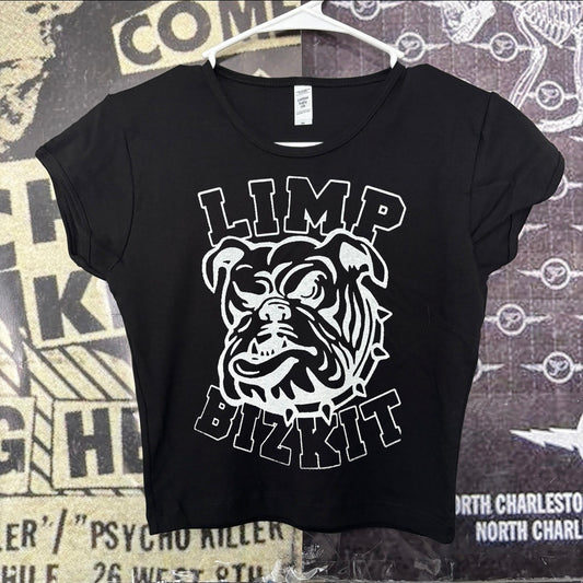 Limp bizkit black crop baby tee