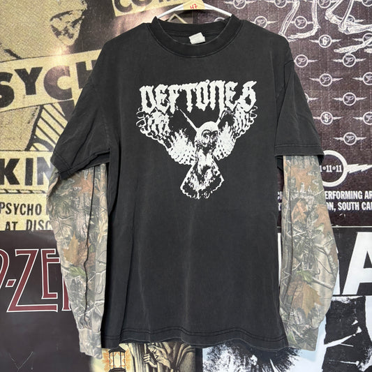 deftones camo/black long sleeve (PREORDER)