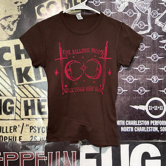 Killing moon brown/red baby doll tee