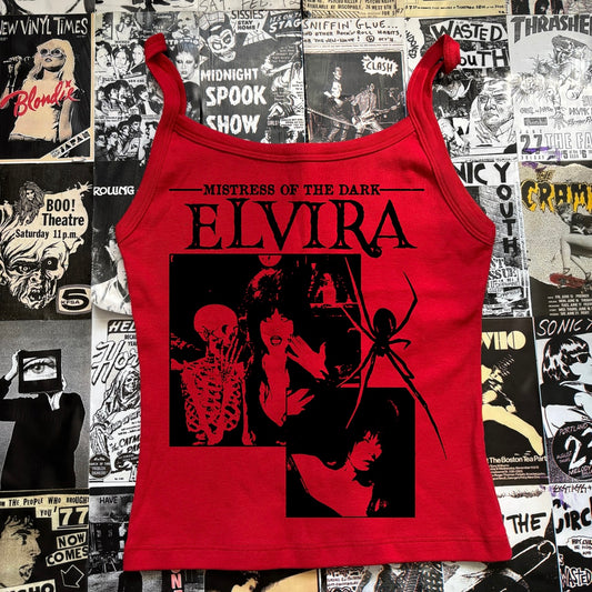 Elvira red baby tank