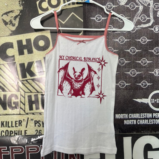 My chemical romance white eyelet tank MED