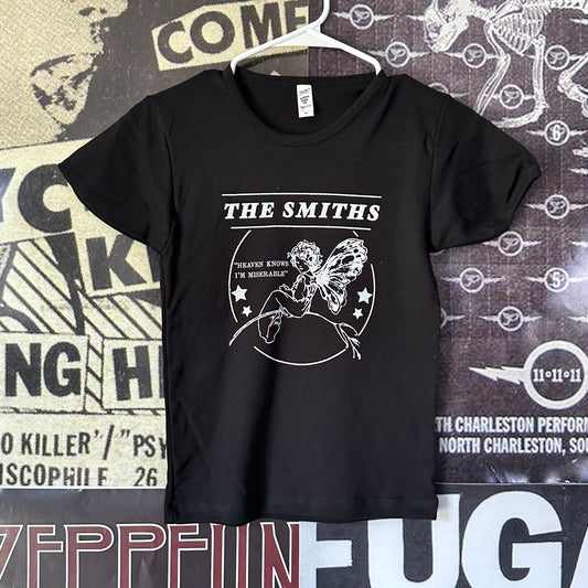 The smiths black long baby tee