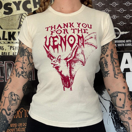 Venom cream/red babydoll tee