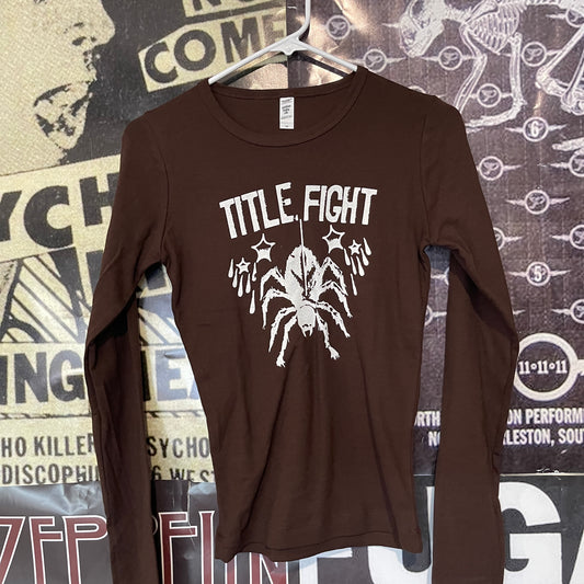 Title fight brown long sleeve