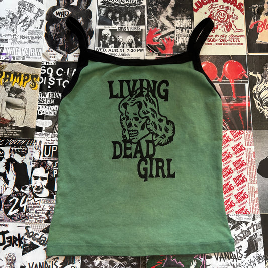 LIVING GIRL black/green tank