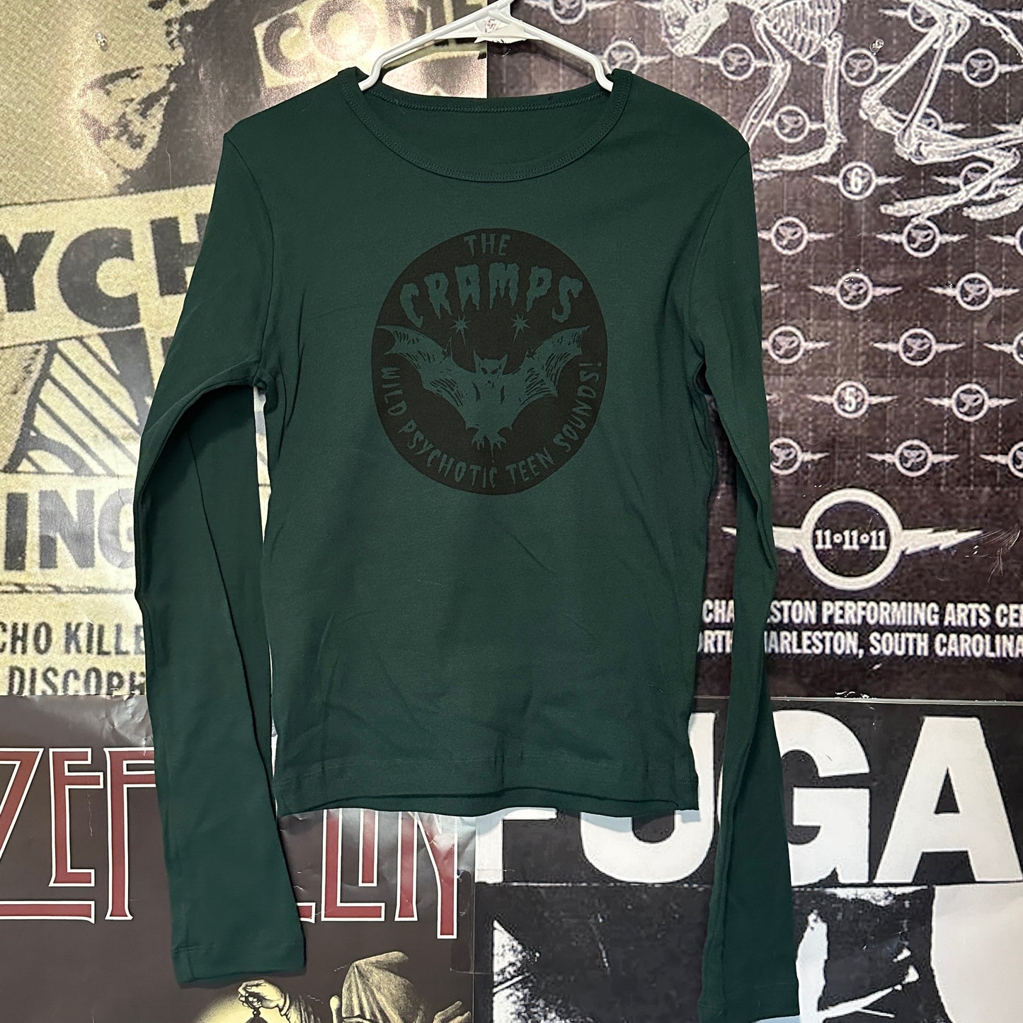 The cramps forest green long sleeve