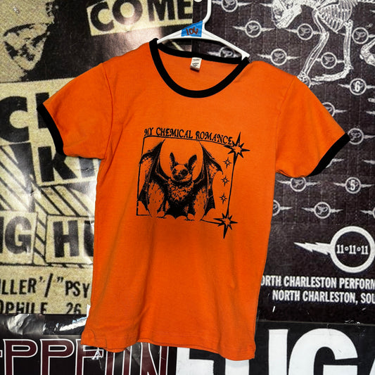 Chemical orange/black long baby tee