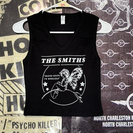 The smiths black V-neck baby tank