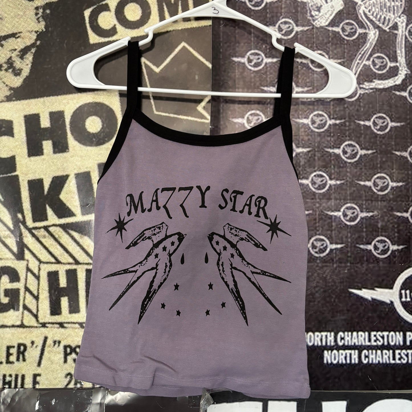 Mazzy star purple ringer tank