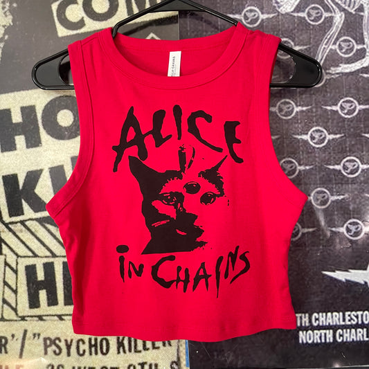 Alice In Chains red baby tank SM/MED