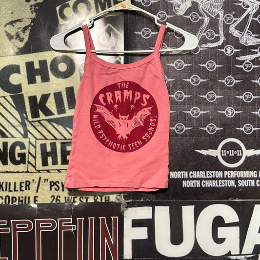 The cramps pink/red tank SM/MED