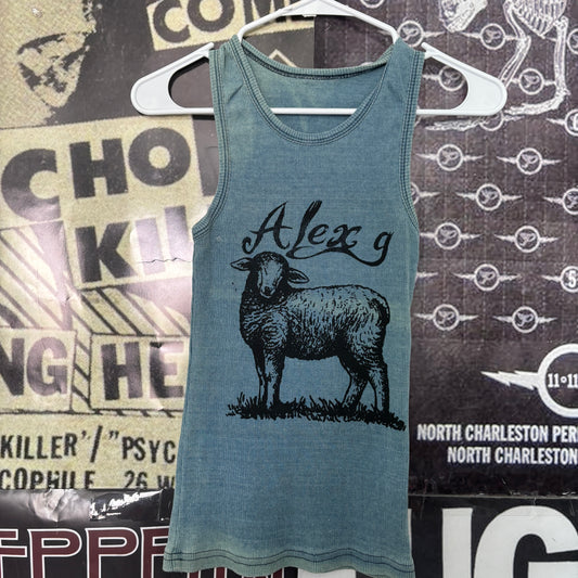 Alex g blue ribbed tank SM
