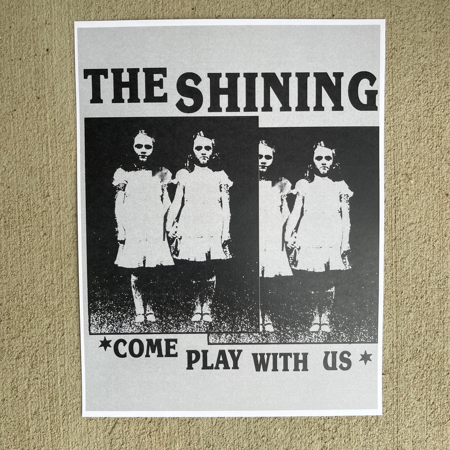 The shining black/grey poster