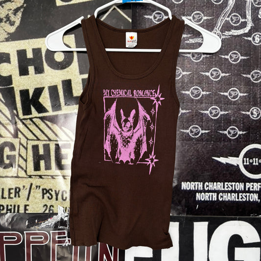 Chemical brown/pink ribbed tank
