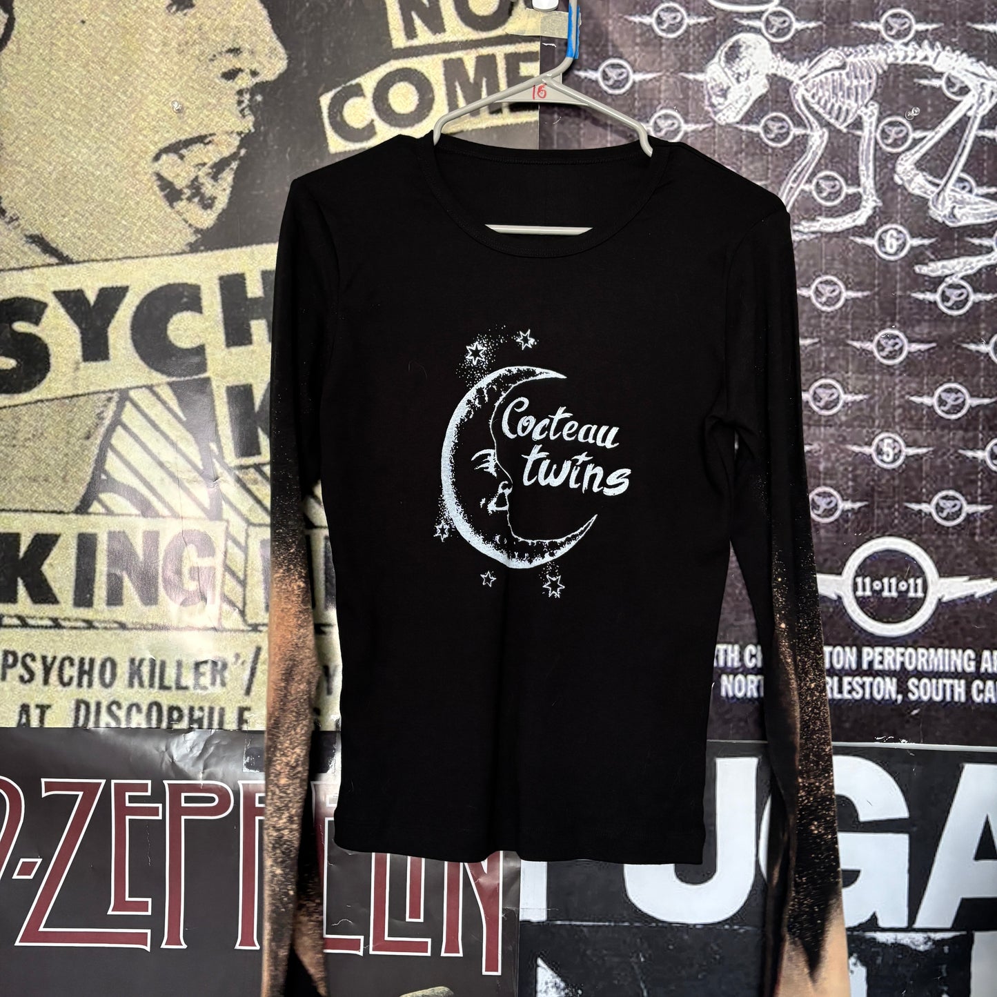 Cocteau twins black bleach long sleeve MED/LAR