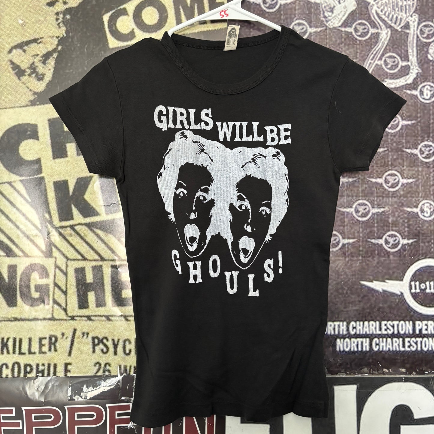 Ghouls b&w babydoll tee