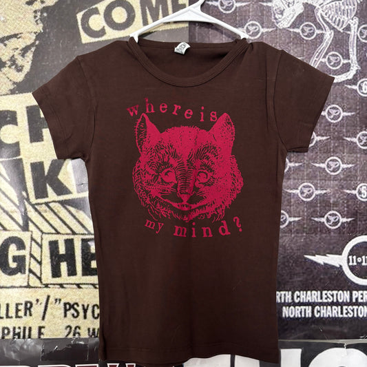Pixies brown/red baby doll tee