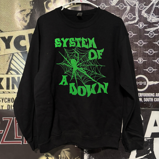 System of a Down webs black/green sweatshirt