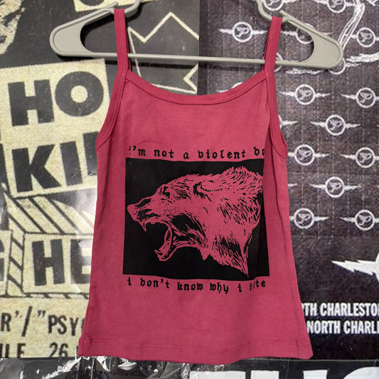 Violent dog red baby tank SM/MED