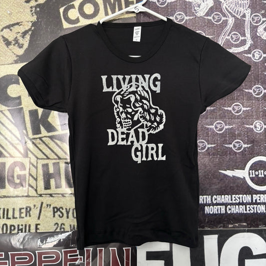 Living girl black long baby tee
