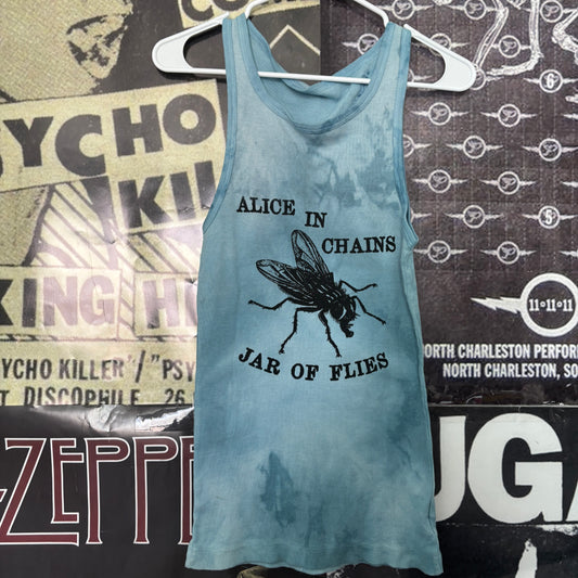 Alice In Chains blue tie dye tank MED