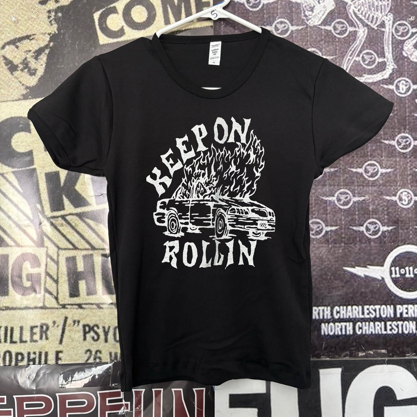 Rollin black long baby tee
